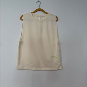 Fabletics Cream Muscle Tee